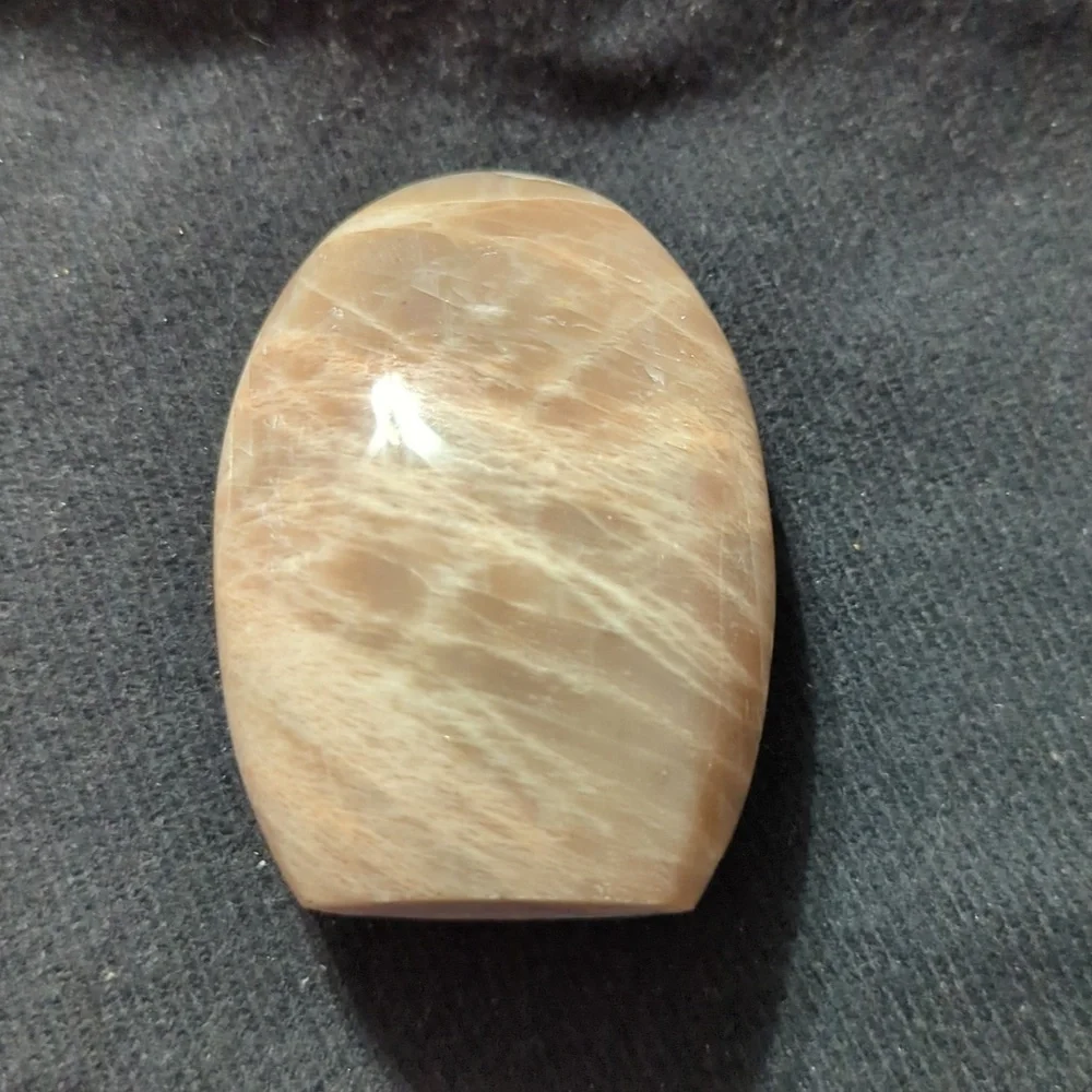 Peach Moonstone Gemstone Polished Freeform Stone - 194 Grams